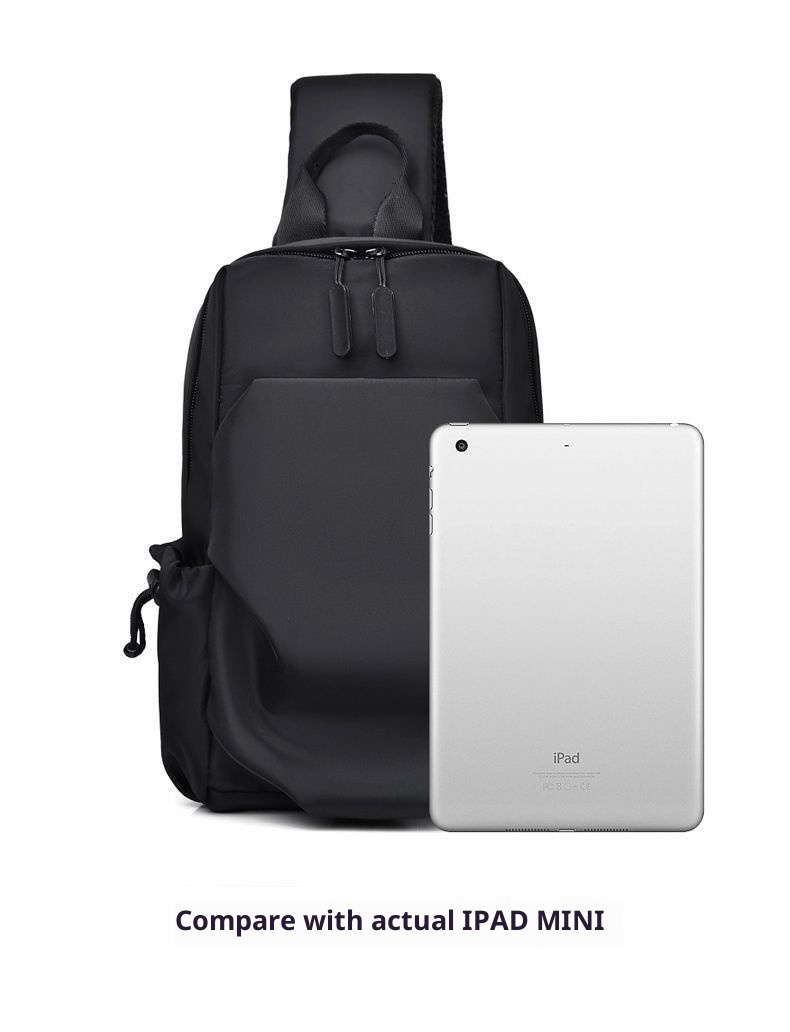 001 2025 Neu für Herren: Trendiger, lässiger, wasserdichter kleiner Brustrucksack mit großem Fassungsvermögen_voghion.com