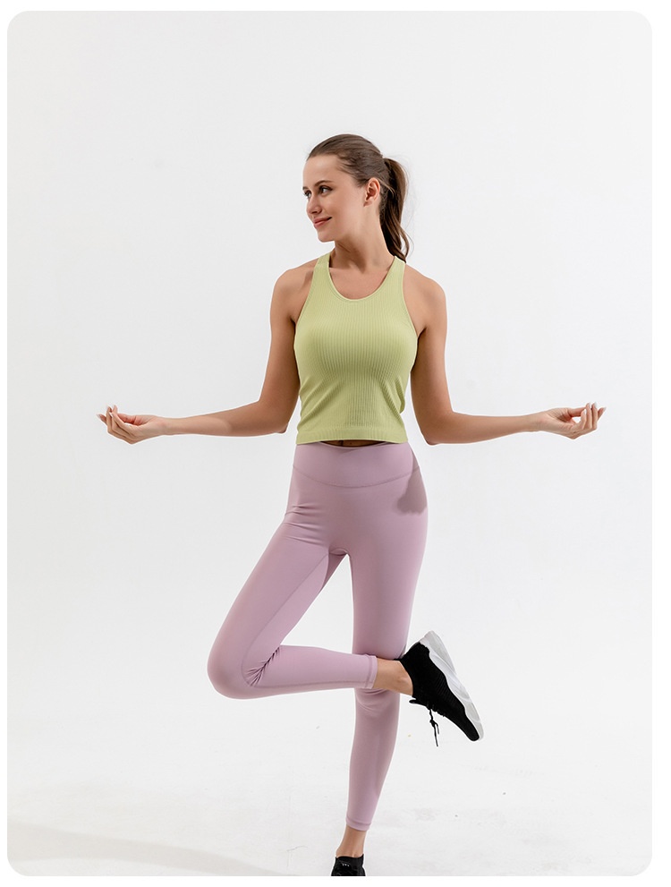 ActiveGo Double Layer Moisture-Wicking Sports Bra With Chest Pads Outdoor Casual Training LULU High Elastic Yoga Top_voghion.com