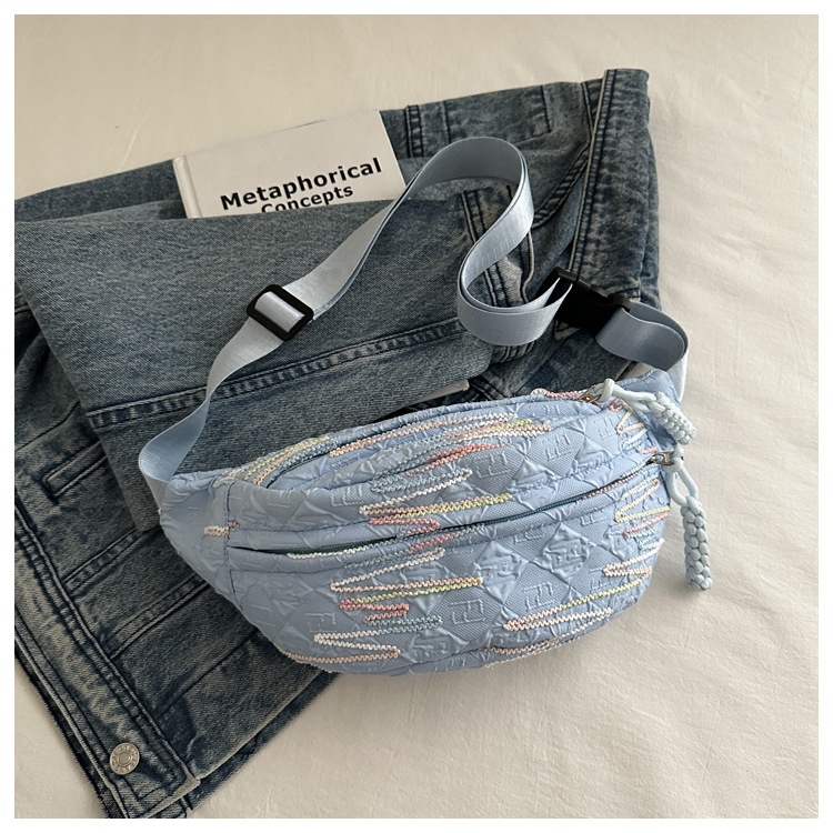 001 2025 Neue kleine Niche Umhängetasche für Damen, ideal für Studentinnen, mit Taillengürtel, weich, lässig und vielseitig._voghion.com