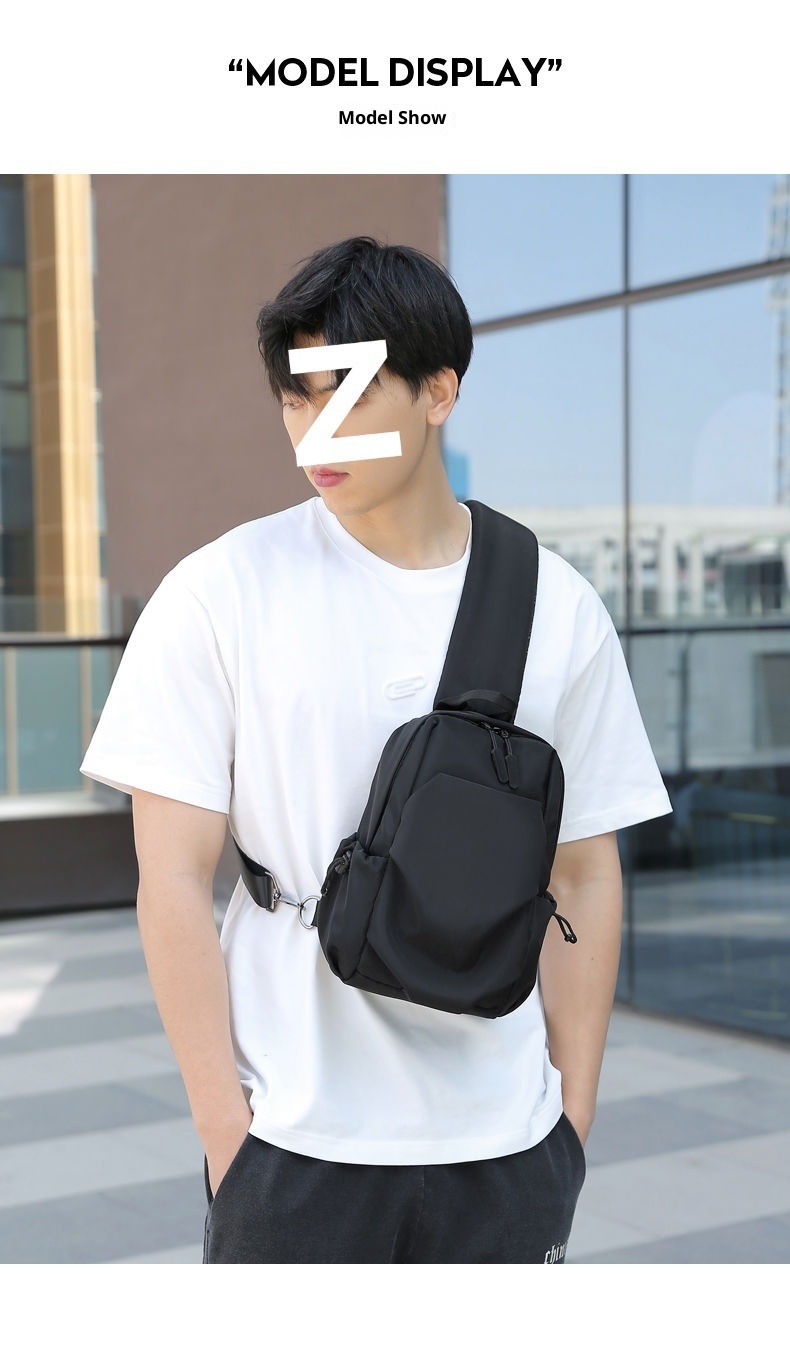 001 2025 Neu für Herren: Trendiger, lässiger, wasserdichter kleiner Brustrucksack mit großem Fassungsvermögen_voghion.com