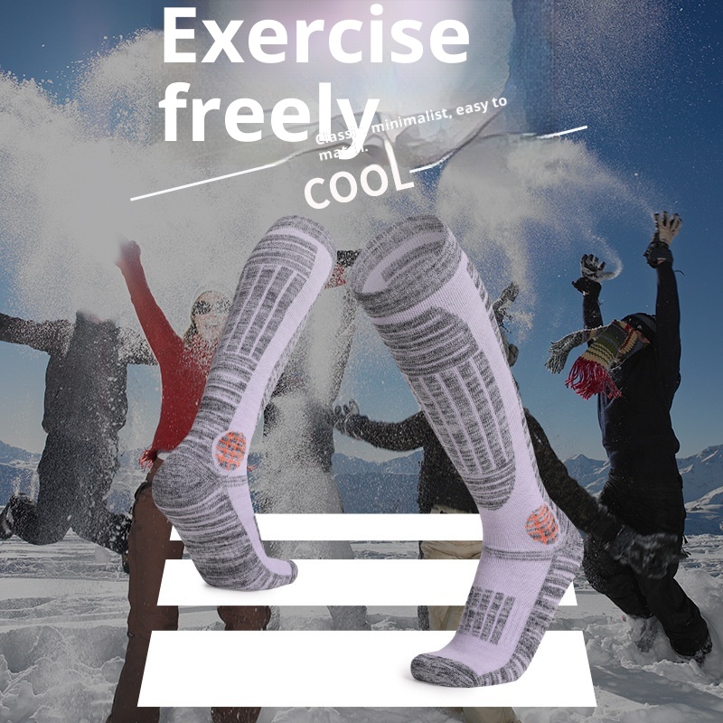 ActiveGo ActiveGo Women's Long Tube Ski Outdoor Sports Thickened Hiking Socks Towel Bottom Sweat Absorption Warmth Manufacturer In Stock_voghion.com