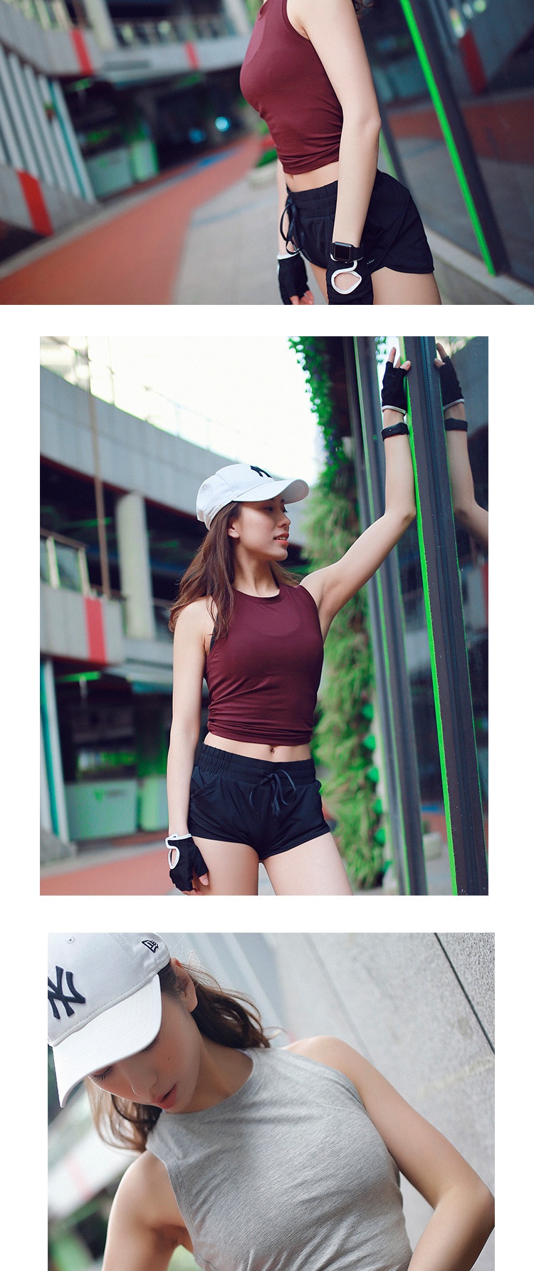 ActiveGo Summer New Fitness Sports Vest Quick-Dry Shirt Outdoor Running Yoga Top Sportswear_voghion.com