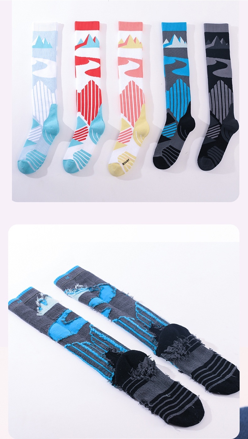 ActiveGo ActiveGo Outdoor Sports Thickened Hiking For Men Women, Towel Bottom Sweat-Absorbing Long Tube Socks, Odor-Resistant And Warm_voghion.com