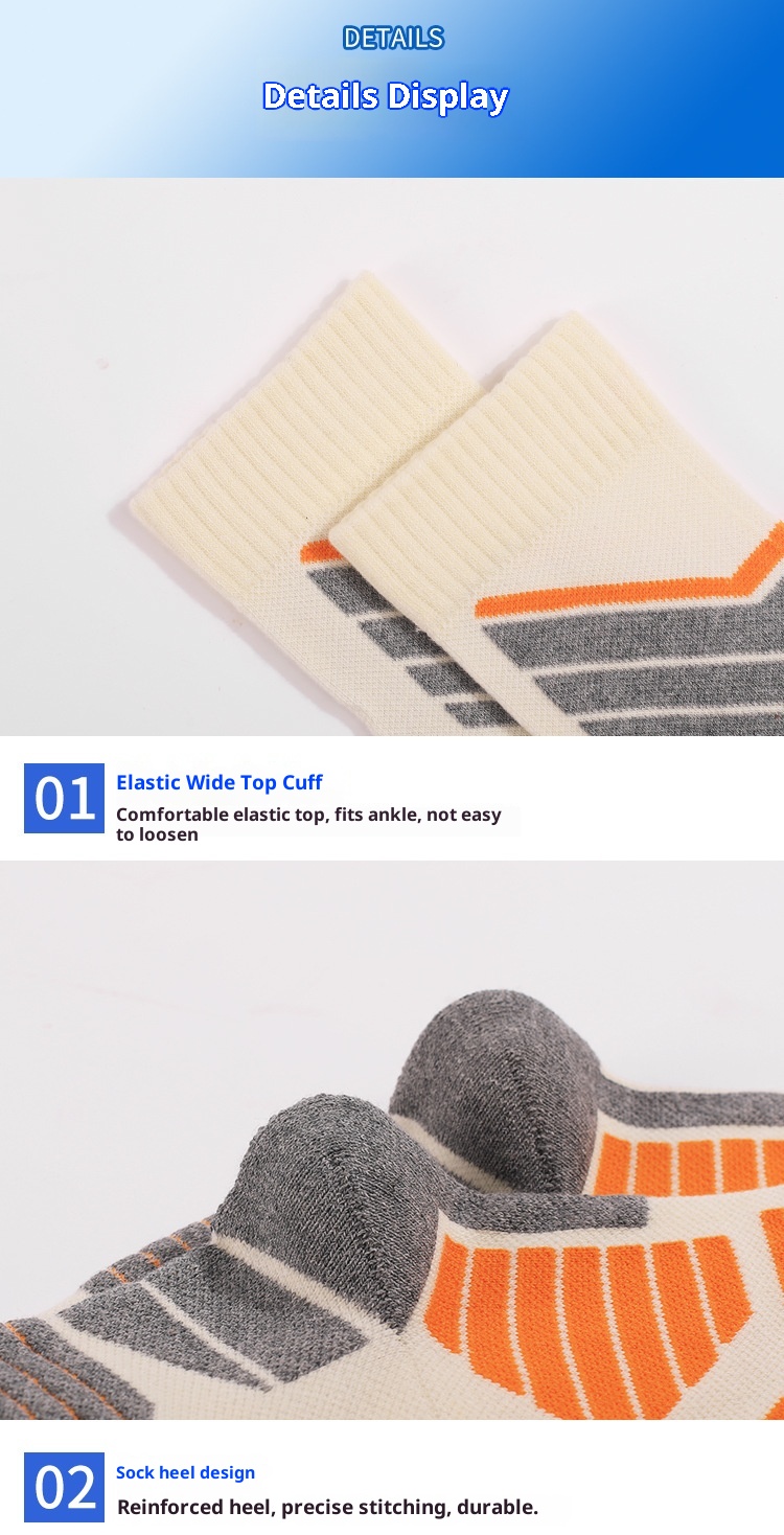 ActiveGo ActiveGo Two Wolves Cross-Border Women's Ski Sports Thickened Hiking Towel Bottom Sweat-Absorbing Warm Long Tube Socks_voghion.com