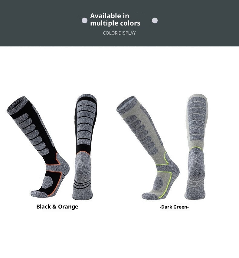 ActiveGo ActiveGo Sci da neve professionale per uomo e donna, tubo lungo alto, fondo in asciugamano spesso per alpinismo ed escursionismo all'aperto_voghion.com