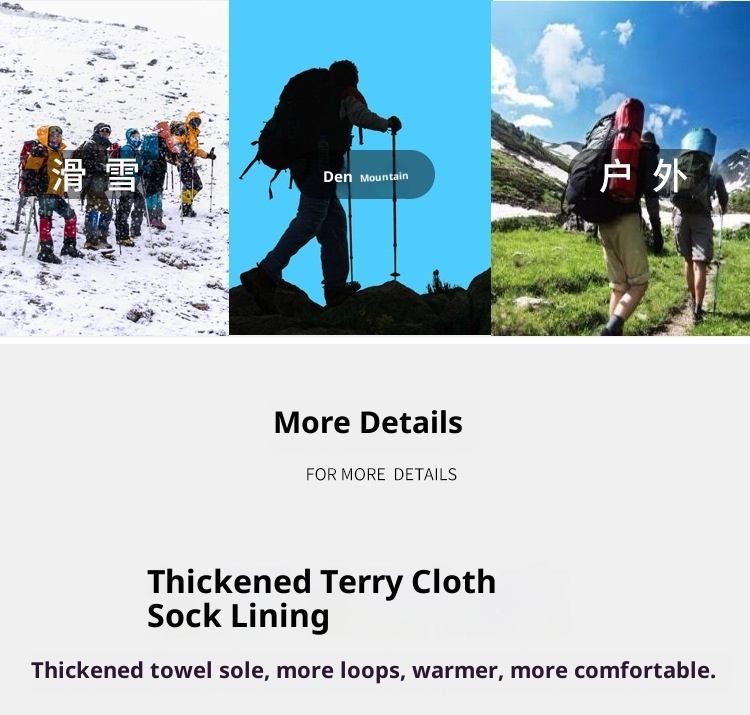 ActiveGo ActiveGo Calzini da sci per bambini, spessi, caldi e assorbenti, per sport all'aria aperta, da trekking, produttore all'ingrosso_voghion.com