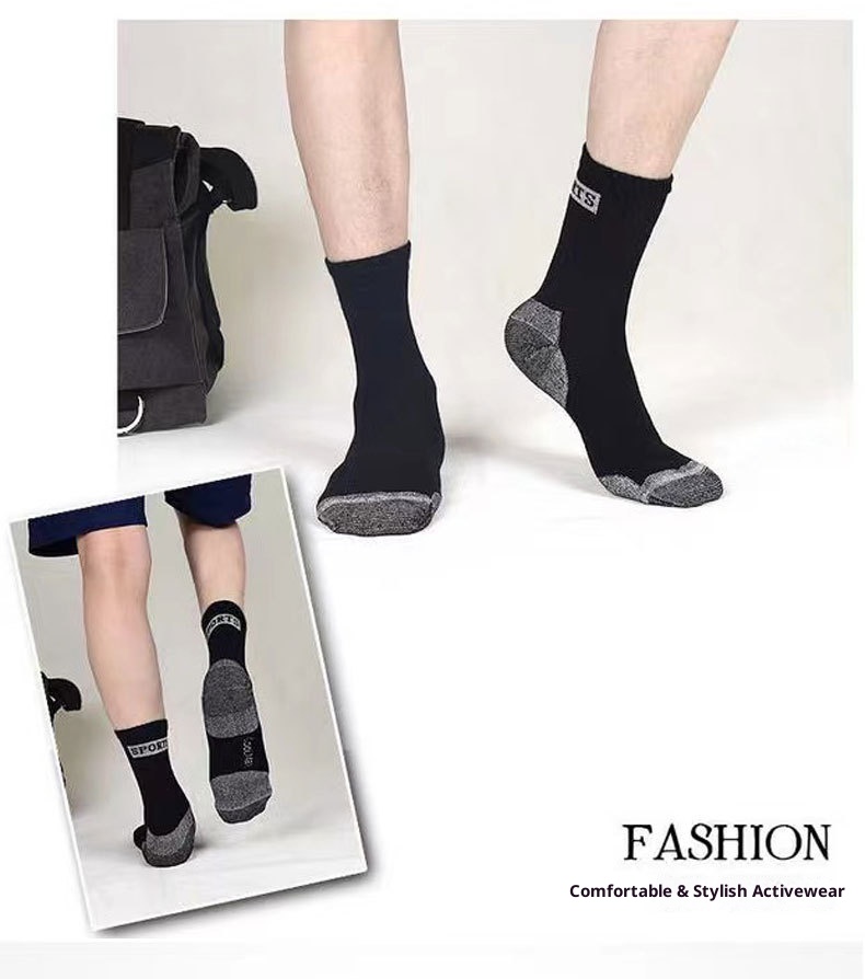 ActiveGo Outdoor-Sport-Socken für Herbst und Winter: Verdickte, strapazierfähige, rutschfeste Socken zum Laufen und Wandern in der Wüste – ideal für Damen und Herren._voghion.com