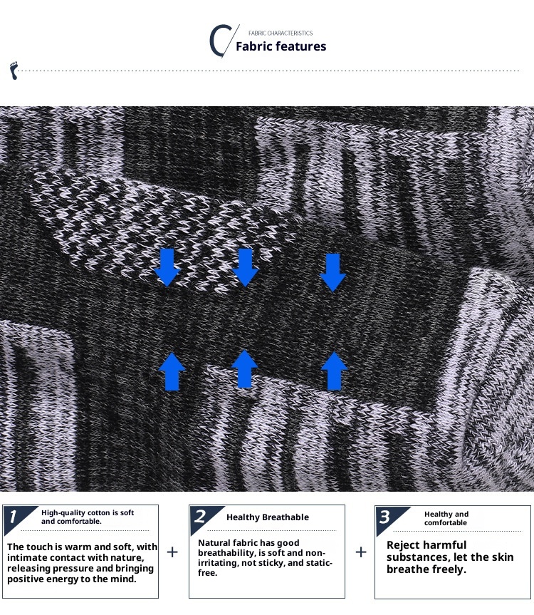 ActiveGo Two Wolves Outdoor Herren-Socken mit verdickter Frotteesohle, ideal zum Wandern im Herbst und Winter, schweißabsorbierend und deodorierend, mittelhoch geschnitten_voghion.com