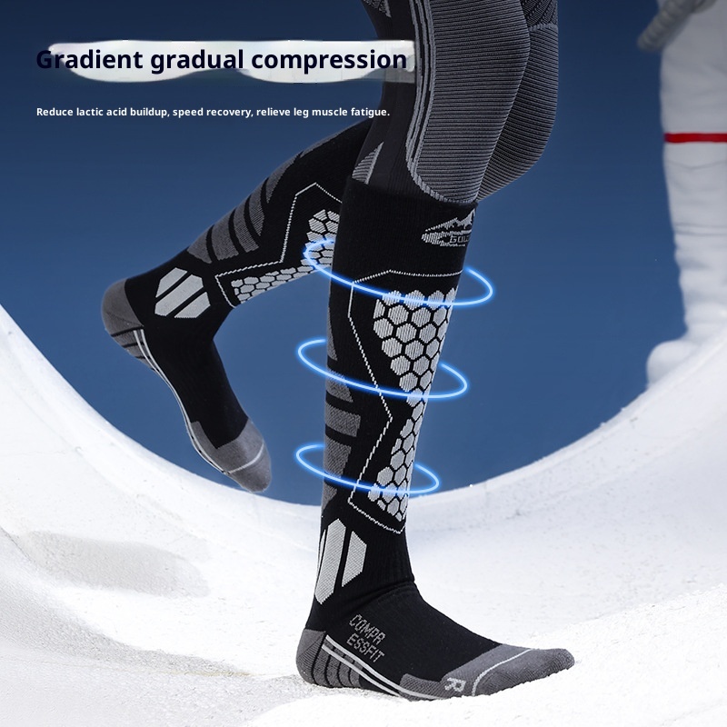 ActiveGo ActiveGo Uomo Sci Invernale Caldo Ispessito Lungo Donna Professionale Ciclismo Alpinismo Corsa Escursionismo Compressione Metà Polpaccio_voghion.com