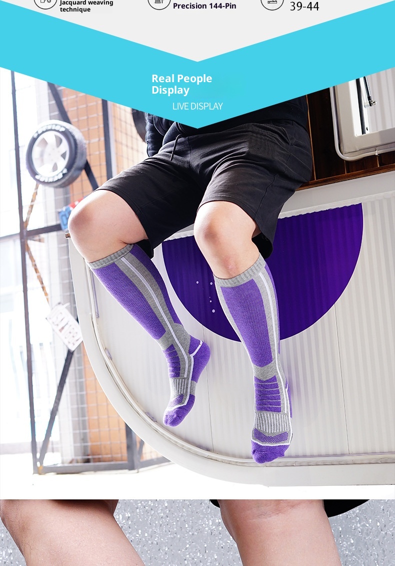 ActiveGo ActiveGo Minjun Outdoor Ski Merino Wool Towel Thickened Terry Hiking Thermal Sports Socks_voghion.com