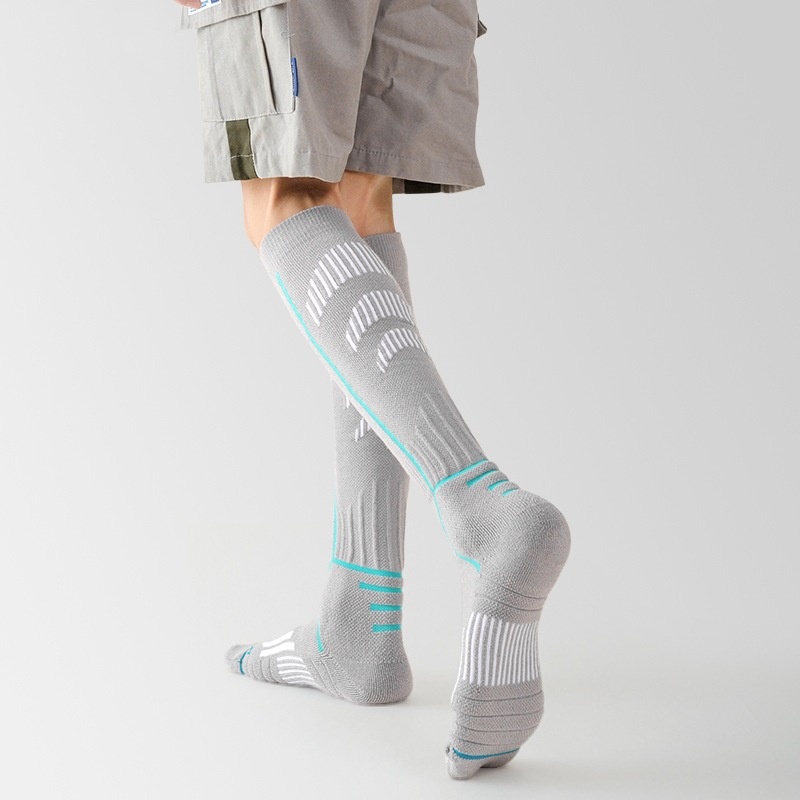 ActiveGo ActiveGo Men's High Tube Thickened Warm Ski Sports Compression Socks Towel Bottom Mountaineering Outdoor_voghion.com