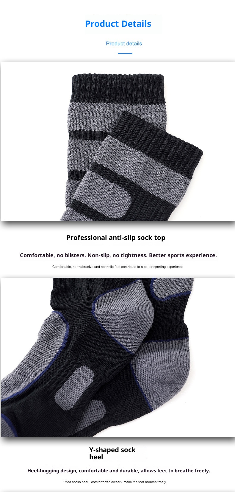 ActiveGo ActiveGo Honghao COOLMAX Cool Outdoor Sports Breathable Thickened Hiking Dry And Comfortable Trail Running Socks_voghion.com