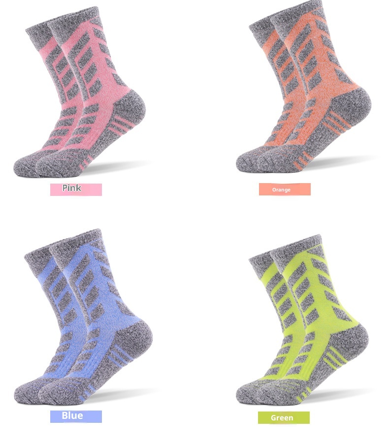 ActiveGo ActiveGo Two Wolves, pantaloni da trekking da donna spessi con fondo in spugna, assorbenti del sudore, resistenti agli odori, traspiranti, a metà polpaccio_voghion.com