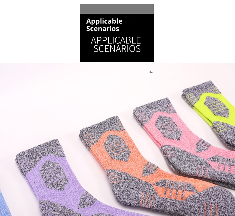 ActiveGo ActiveGo Thickened Outdoor Hiking Running Trekking Towel Bottom Sweat-Absorbing Mid-Calf Sports Socks Original Design_voghion.com