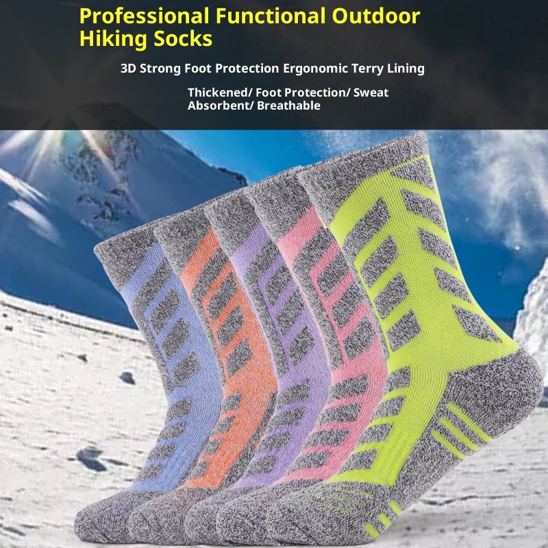 ActiveGo ActiveGo Two Wolves, pantaloni da trekking da donna spessi con fondo in spugna, assorbenti del sudore, resistenti agli odori, traspiranti, a metà polpaccio_voghion.com