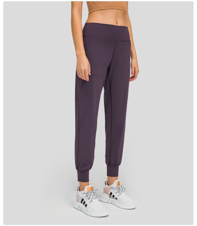 ActiveGo New High-Waisted Tummy Control Jogger Sports Nine-Point Skin-Friendly Loose Outdoor Fitness Yoga Pants D19073_voghion.com