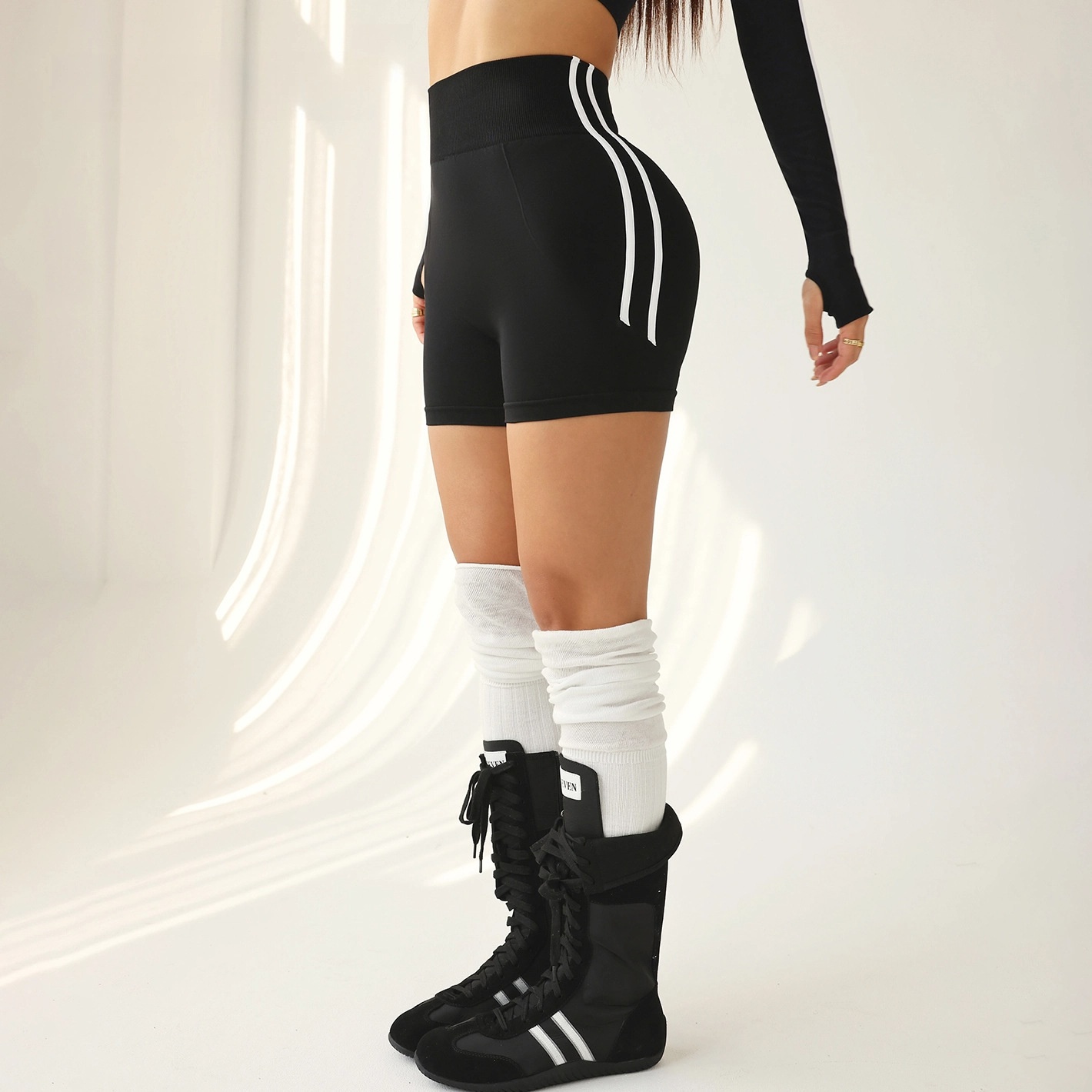 ActiveGo Pantaloni sportivi da yoga per fitness e sport all'aria aperta, senza cuciture, transfrontalieri europei e americani, ad asciugatura rapida_voghion.com