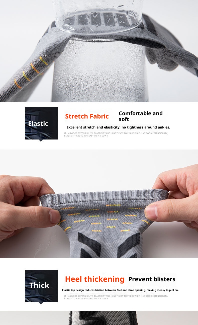 Chaussettes de sport ActiveGo ActiveGo Outdoor Marathon Running Hiking Sports Four Seasons Towel Bottom Thicked Unisex Wear-Resistant Non Slip Trekking Socks_voghion.com