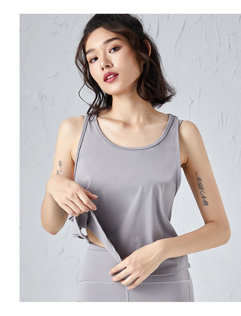 Canotta da fitness sexy ad asciugatura rapida ActiveGo One-Piece Dropshipping senza maniche e schiena scoperta per donna, sport all'aria aperta, sensazione quasi impercettibile_voghion.com