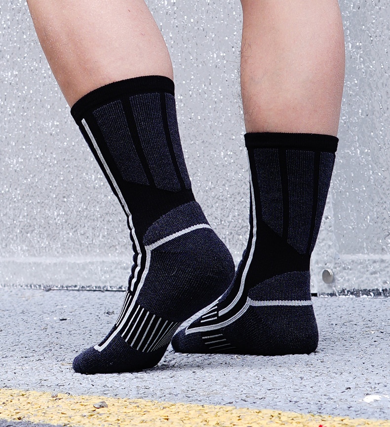 ActiveGo ActiveGo Minjun Outdoor Ski Merino Wool Towel Thickened Terry Hiking Thermal Sports Socks_voghion.com