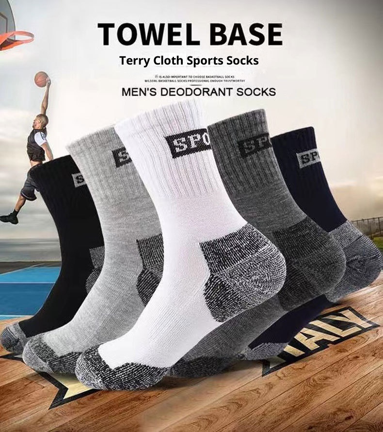 ActiveGo Outdoor-Sport-Socken für Herbst und Winter: Verdickte, strapazierfähige, rutschfeste Socken zum Laufen und Wandern in der Wüste – ideal für Damen und Herren._voghion.com