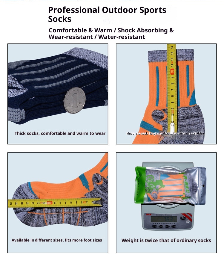 ActiveGo ActiveGo R-BAO Calzini funzionali lunghi da corsa e escursionismo, in saldo, per sport all'aria aperta, sci, pesca e autunno inverno_voghion.com