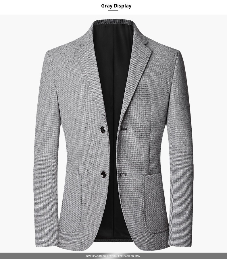 1 2025 Primavera e Autunno Nuovo Stile Uomo di Mezza Età Abito Casual Dad Outfit Blazer Monopezzo All'ingrosso Monopezzo_voghion.com