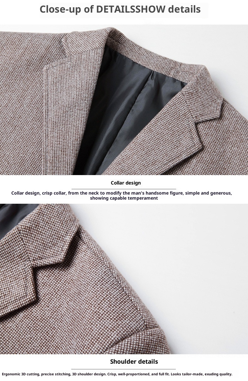 1 2025 Primavera e Autunno Nuovo Stile Uomo di Mezza Età Abito Casual Dad Outfit Blazer Monopezzo All'ingrosso Monopezzo_voghion.com