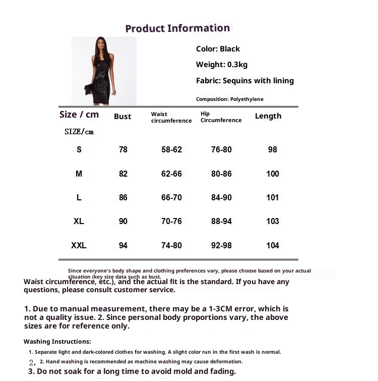 GraceChic GraceChic In Stock Wholesale Black Sequin Slim Fit Bodycon Strap Dress Sexy Luxurious Nightclub Backless Gown_voghion.com