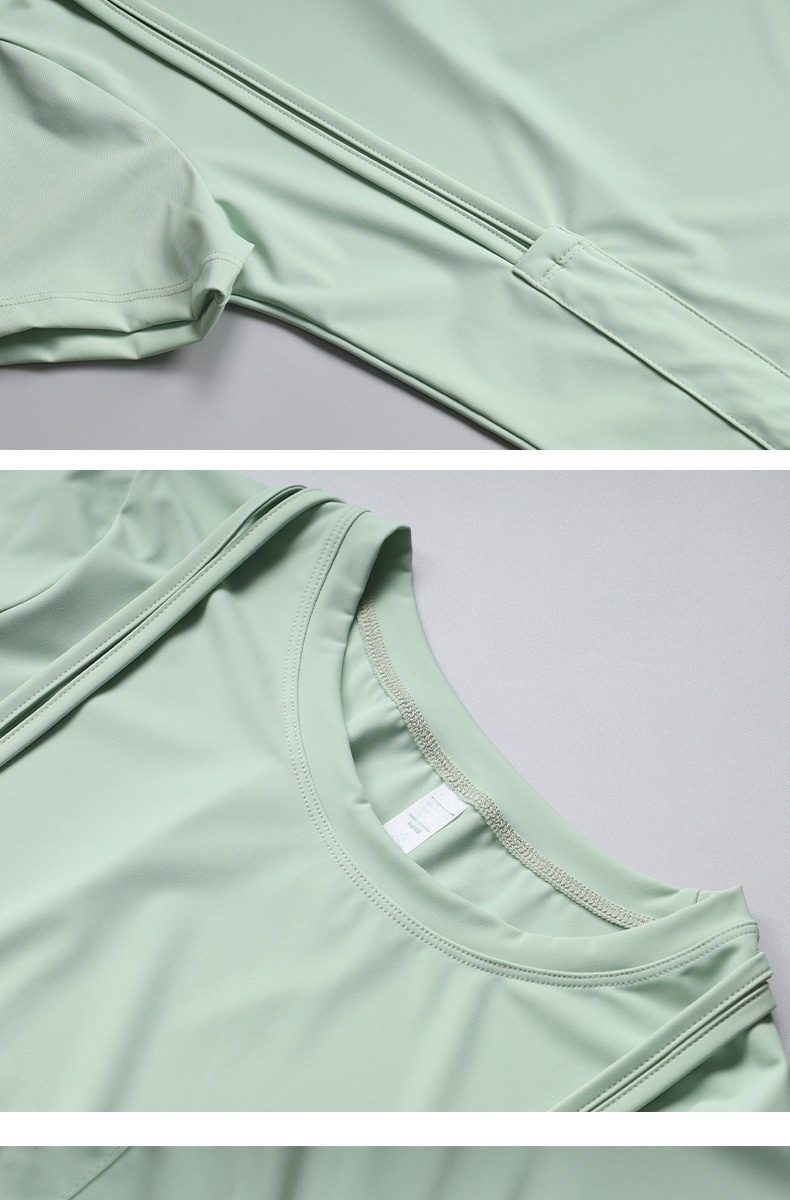 ActiveGo Lulu Outdoor - Camiseta deportiva de manga corta para yoga, con cordón, adelgazante, secado rápido, para pilates y fitness_voghion.com