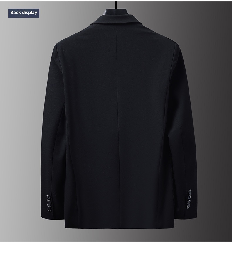 Erkekler İçin 1 Takım Elbise Ceket, Sonbahar ve Kış Yeni Stili, Erkek İş Gündelik Yün Takım Elbise, Düz Renk Kore Versiyonu Yün_voghion.com