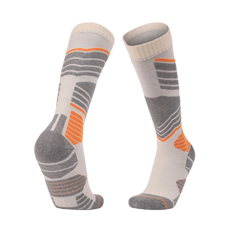 ActiveGo ActiveGo Two Wolves Cross-Border Women's Ski Sports Thickened Hiking Towel Bottom Sweat-Absorbing Warm Long Tube Socks_voghion.com
