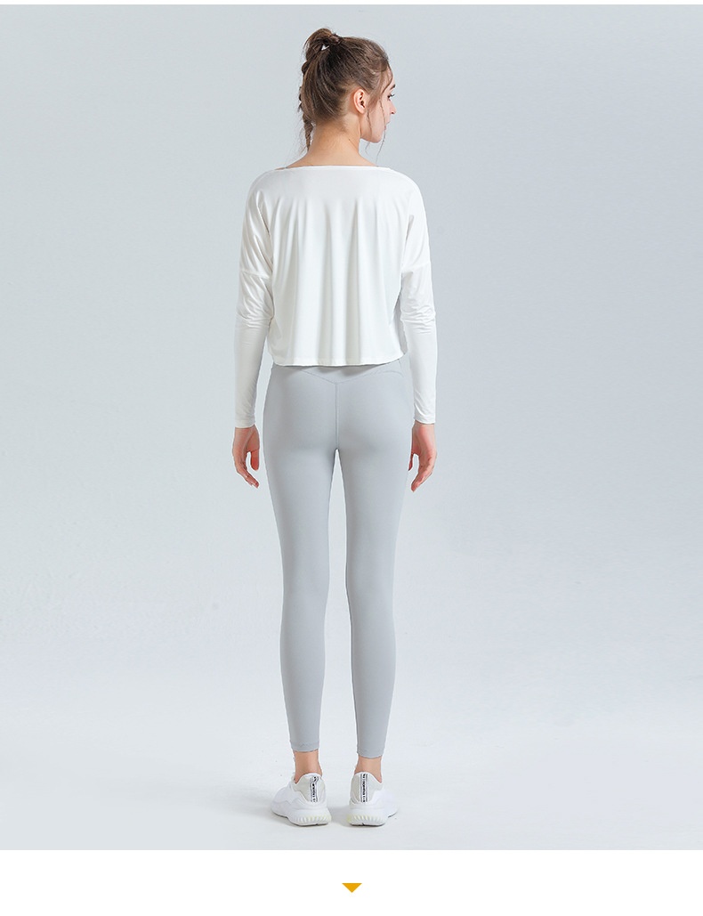 T-shirt de sport ActiveGo automne-hiver à manches longues pour femme, idéal pour le yoga, la course à pied et les activités de plein air. Inspiré des influenceuses fitness._voghion.com