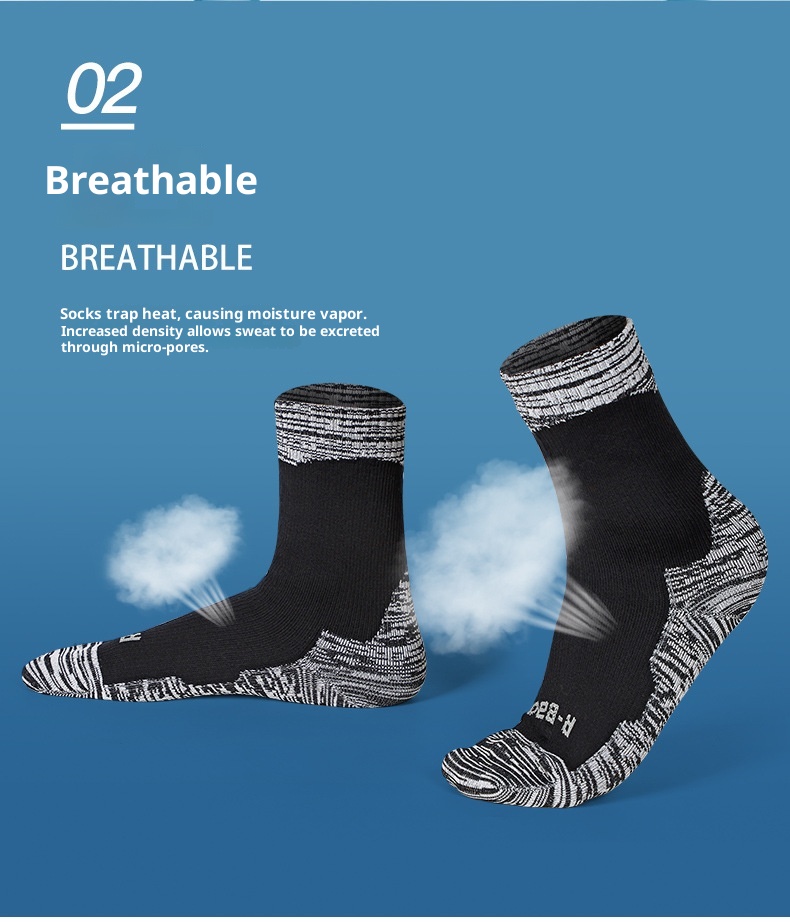 ActiveGo ActiveGo Waterproof Autumn Winter Men Women Skiing Warm Breathable Sports Hiking Long Wading Trekking Mid Tube Socks Comfortable_voghion.com