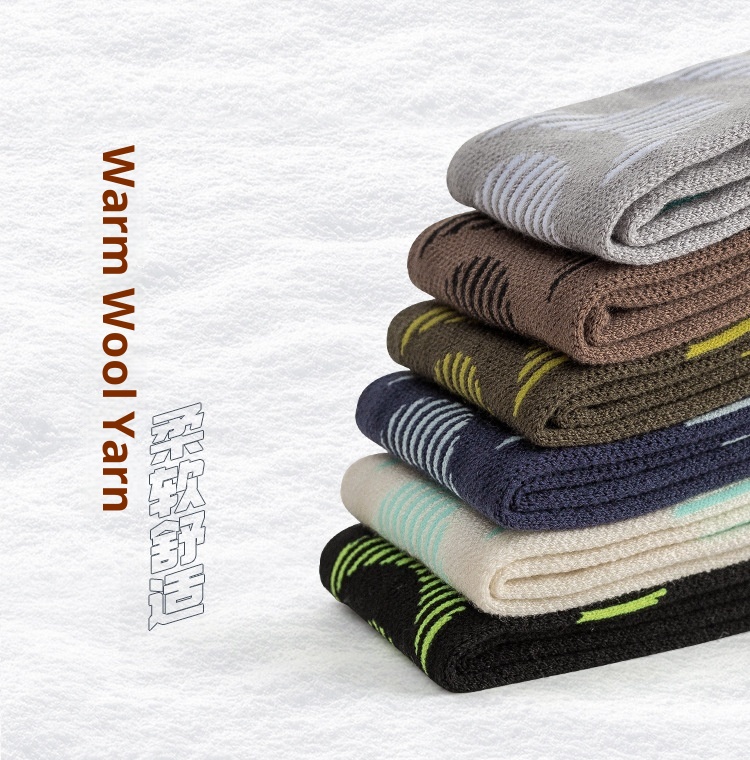 ActiveGo ActiveGo Men's High Tube Thickened Warm Ski Sports Compression Socks Towel Bottom Mountaineering Outdoor_voghion.com