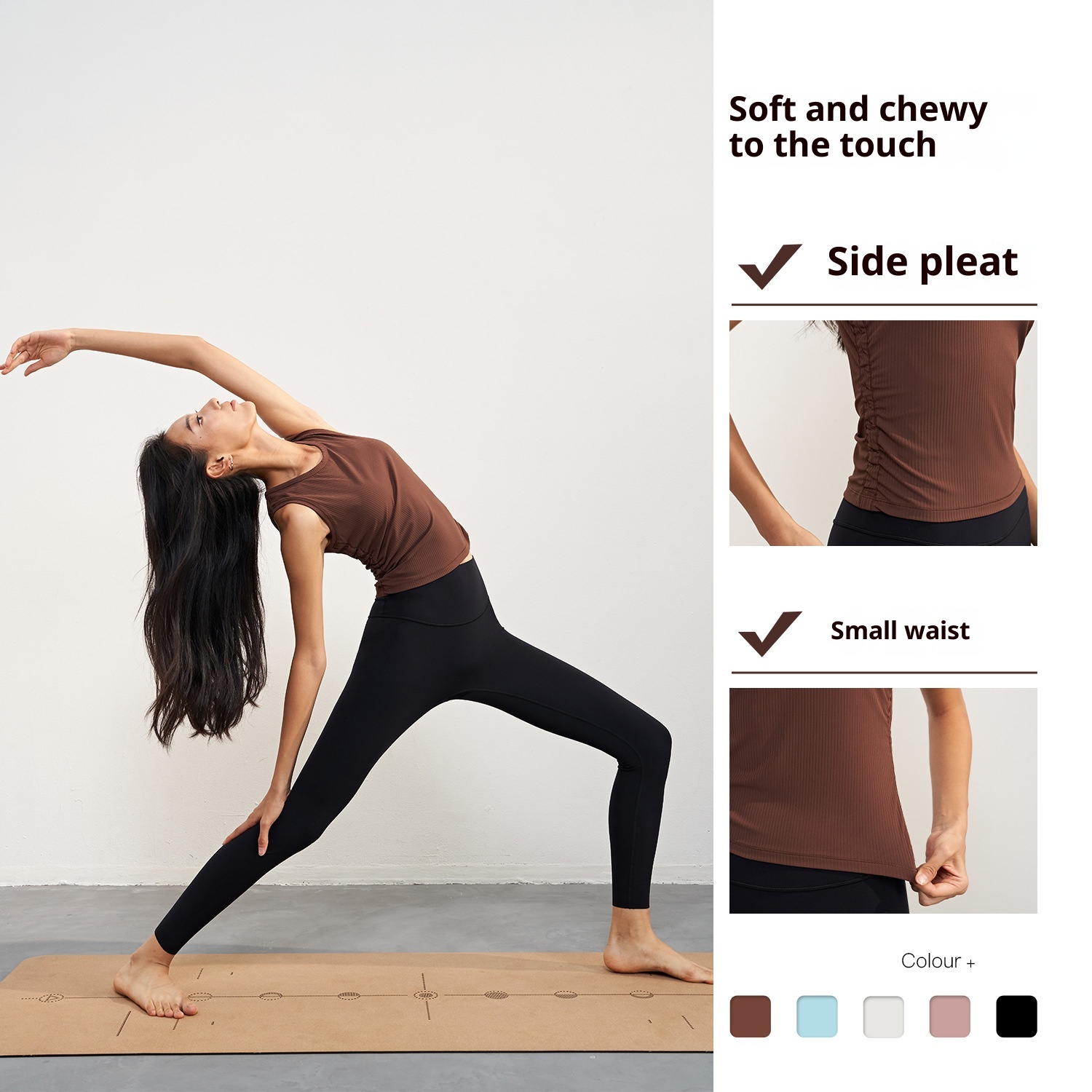 ActiveGo Nuls Débardeur côtelé transparent pour femme, amincissant, sans manches, sport, col rond, idéal pour l'été, le yoga et les activités de plein air_voghion.com