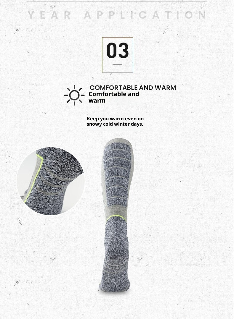 ActiveGo ActiveGo Sci da neve professionale per uomo e donna, tubo lungo alto, fondo in asciugamano spesso per alpinismo ed escursionismo all'aperto_voghion.com