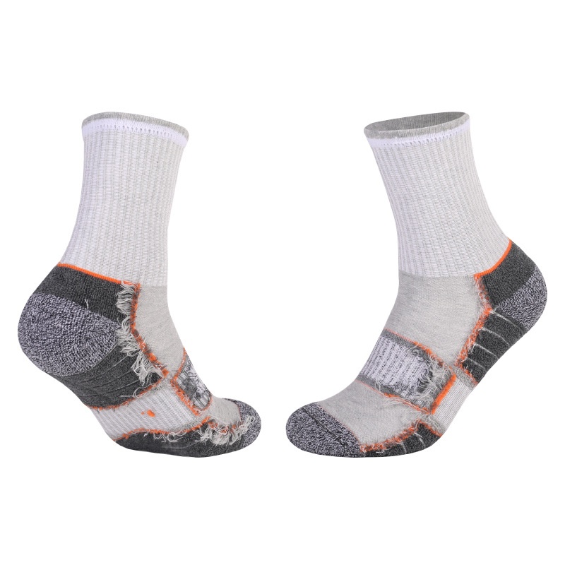 ActiveGo ActiveGo Two Wolves Outdoor Mid-Calf Thickened Towel Sweat-Absorbent Odor-Resistant Sports Base Hiking Trekking Men's Socks_voghion.com