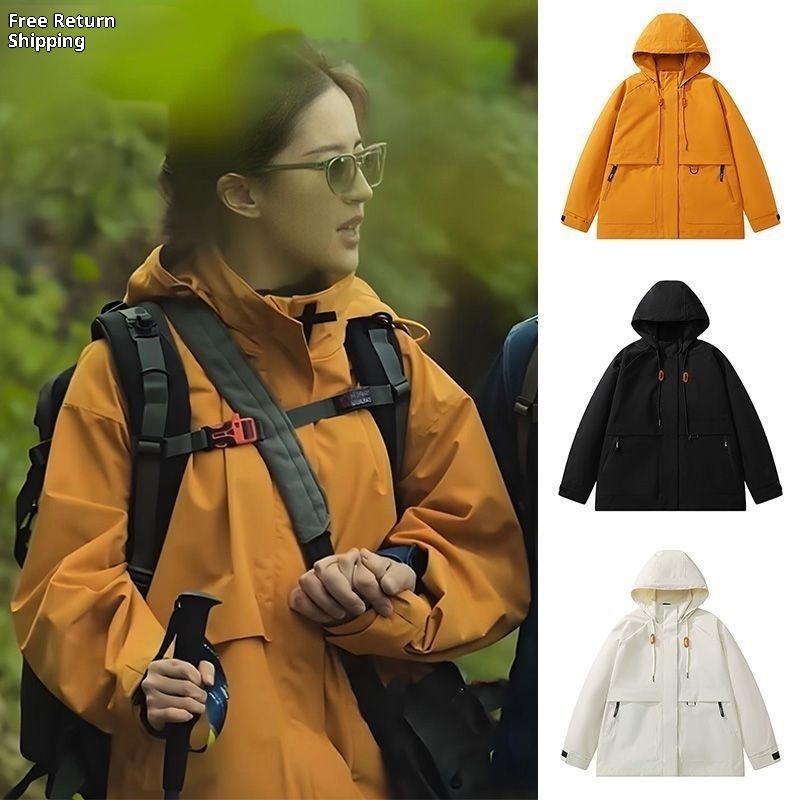 ActiveGo Liu Yifei Same Women's Internet Celebrity Style Sichuan-Tibet Travel Outfit Outdoor Mountaineering Suit Three-in-One_voghion.com