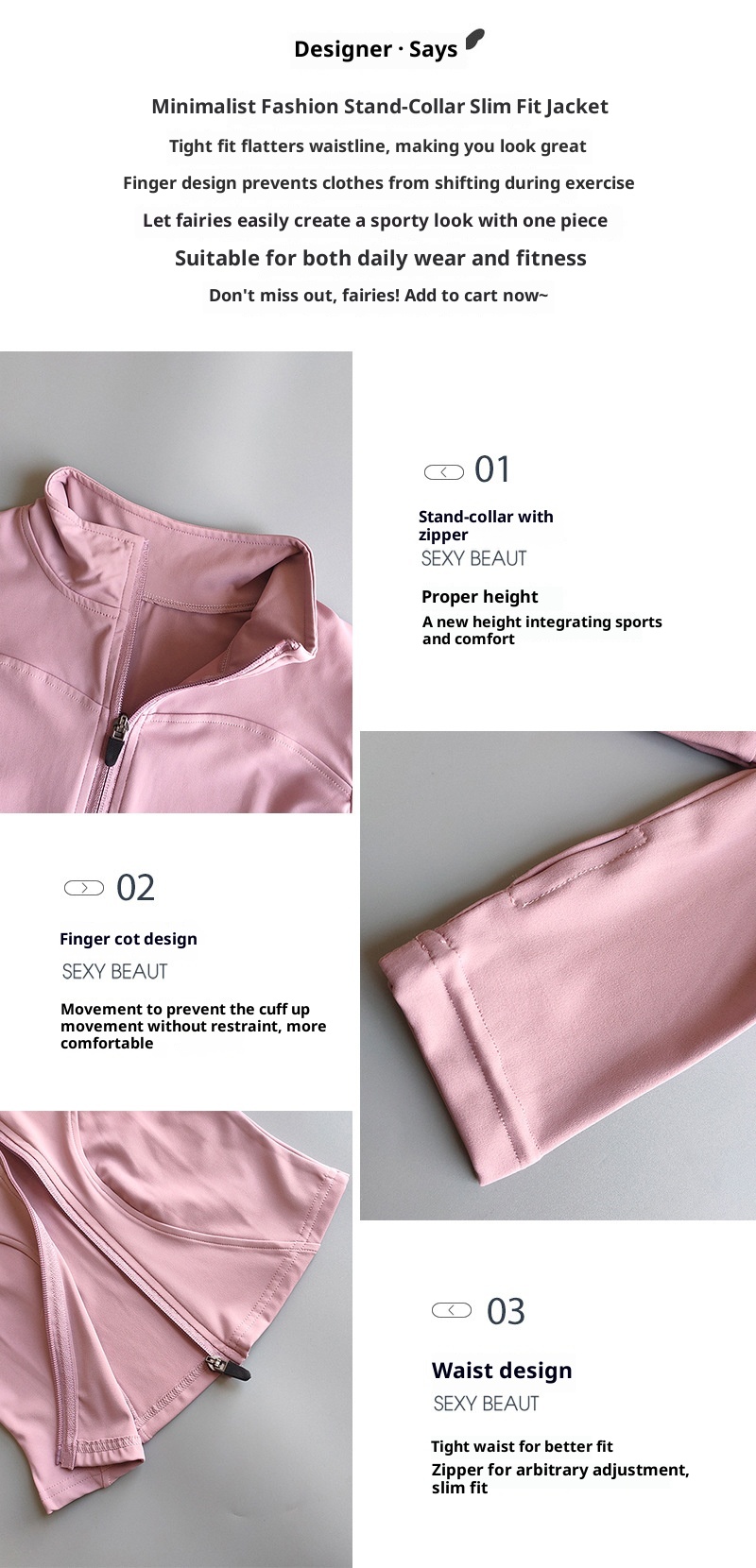 ActiveGo Yoga Abbigliamento Giacca con cerniera Manica lunga Outdoor Running Fitness Training Abbigliamento sportivo Asciugatura rapida Slim Fit Top dimagrante_voghion.com