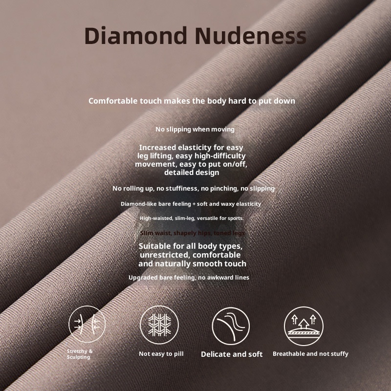 ActiveGo LC Lycra Outdoor Barely-There For Women High Waist Hip-Lifting Sports Leggings Peach Butt Running Yoga Fitness Pants_voghion.com