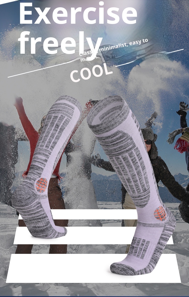 ActiveGo ActiveGo Women's Long Tube Ski Outdoor Sports Thickened Hiking Socks Towel Bottom Sweat Absorption Warmth Manufacturer In Stock_voghion.com