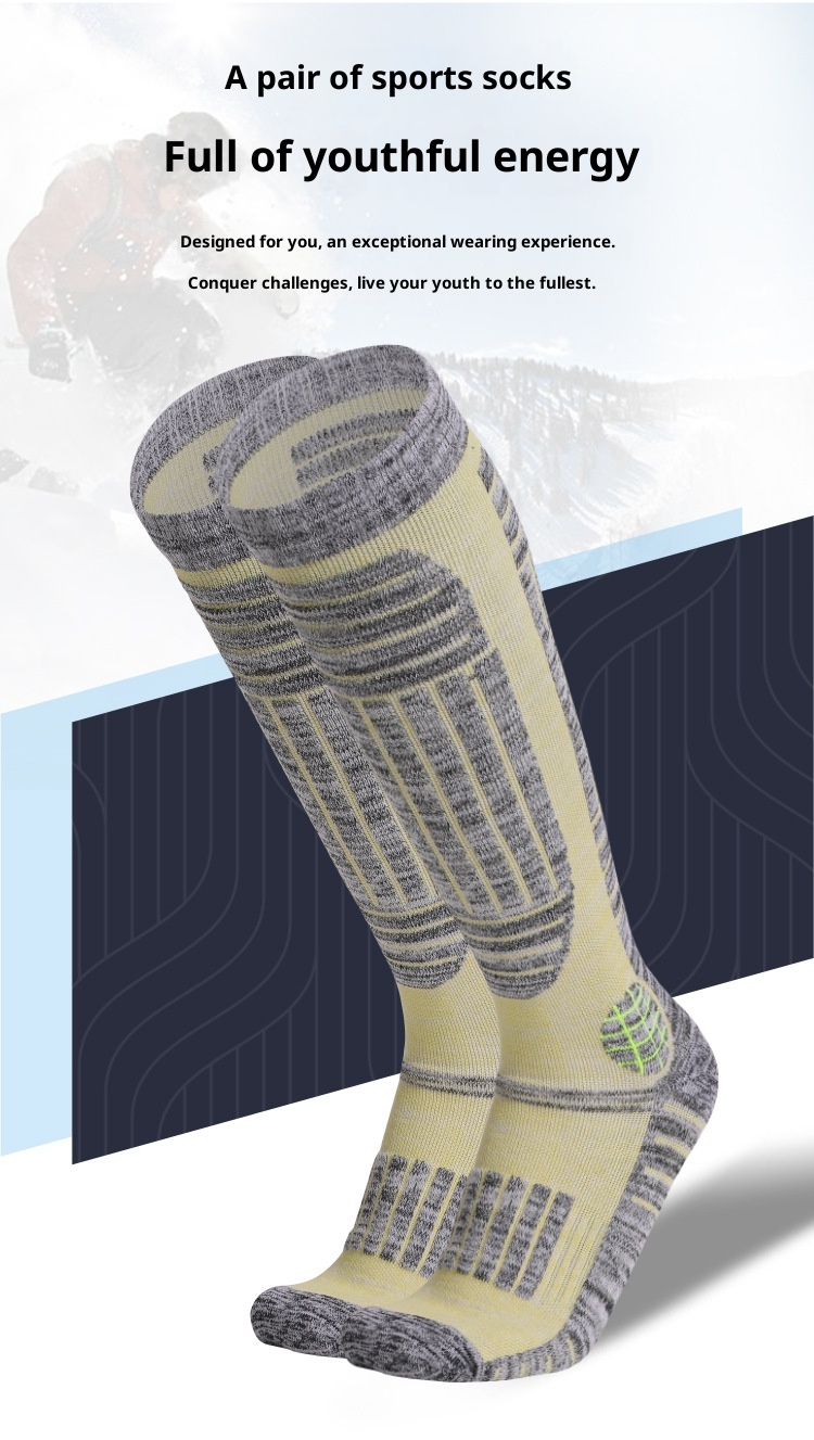 ActiveGo ActiveGo Women's Long Tube Ski Outdoor Sports Thickened Hiking Socks Towel Bottom Sweat Absorption Warmth Manufacturer In Stock_voghion.com