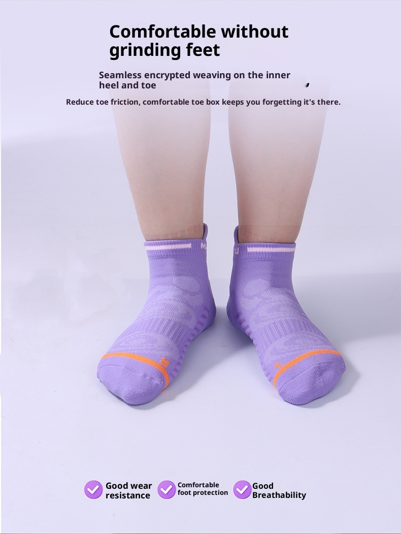 ActiveGo ActiveGo Marathon Running Quick-Dry Towel Bottom Sports Anti-Friction Sweat-Absorbing Short Tube Outdoor Hiking Socks_voghion.com