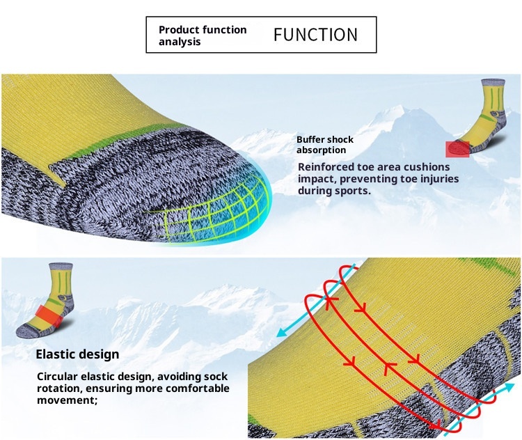 ActiveGo ActiveGo R-BAO Calzini funzionali lunghi da corsa e escursionismo, in saldo, per sport all'aria aperta, sci, pesca e autunno inverno_voghion.com