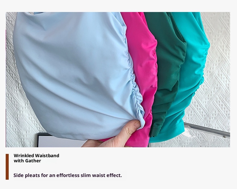 ActiveGo Nude Feel Trendy Ruched Backless Strap Yoga Bra For Women Pilates Running Outdoor Sports Fitness Vest_voghion.com