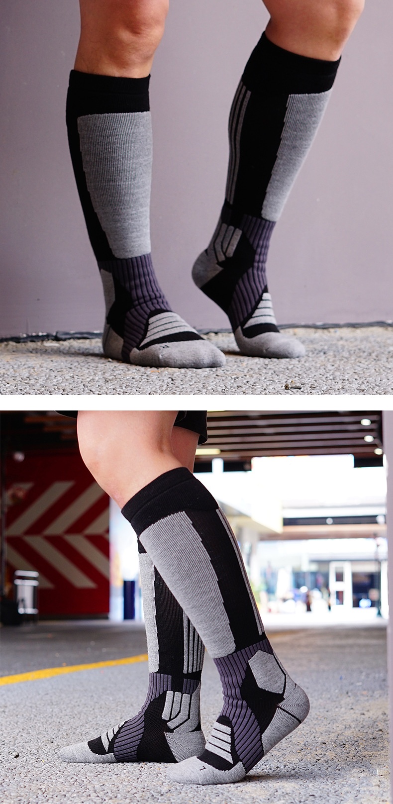 ActiveGo ActiveGo Mingjun Merino Wool Warm Hiking Anti-Slip Shock Absorption Sports Thickened Terry Ski Socks_voghion.com