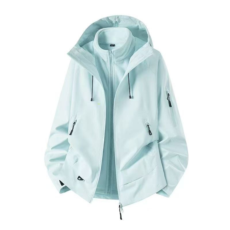 ActiveGo 2025 Herbst/Winter Neue 3-in-1 Kamelfarbene Unisex Outdoor-Modejacke Dopamin_voghion.com
