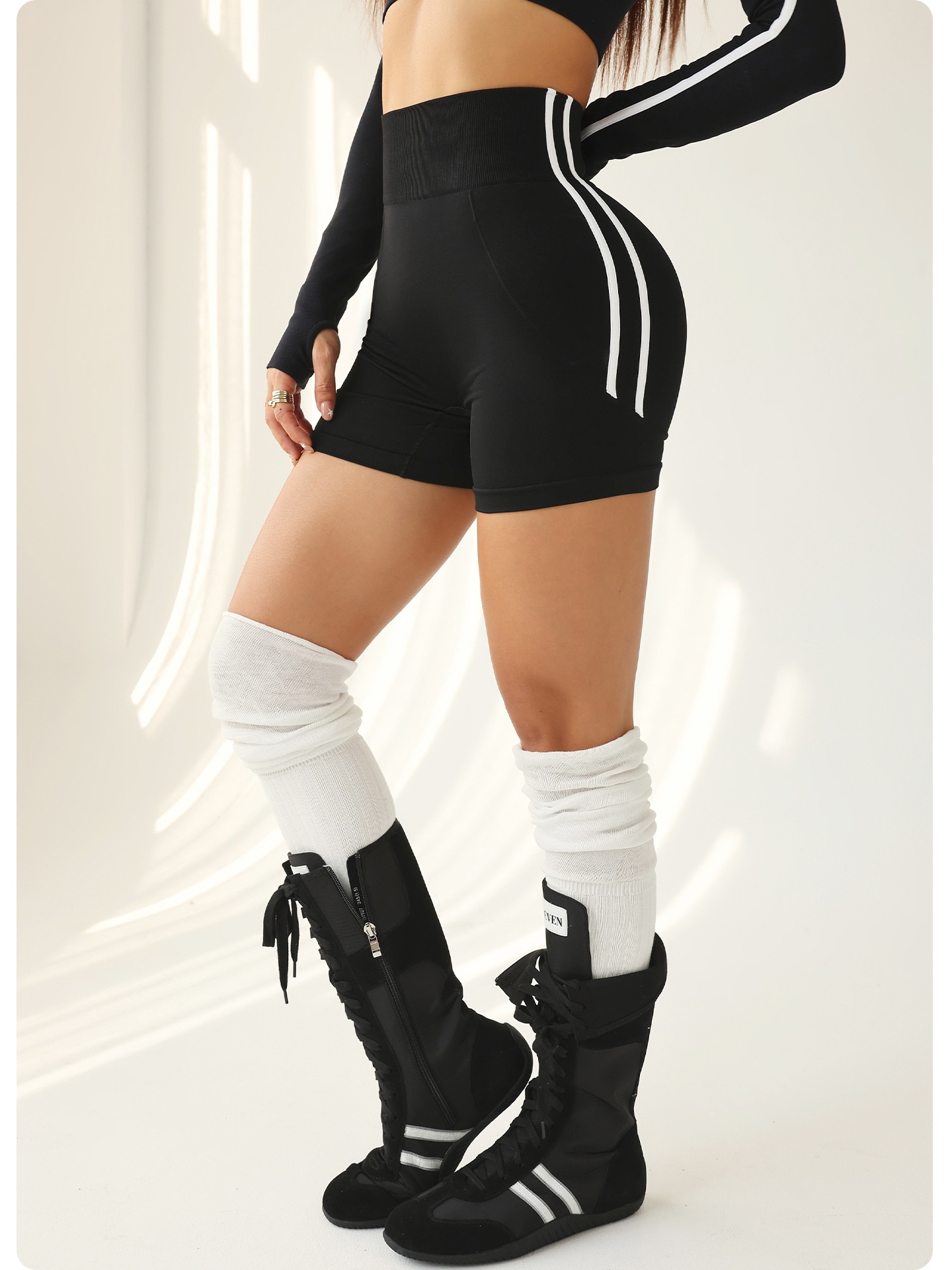 ActiveGo Pantaloni sportivi da yoga per fitness e sport all'aria aperta, senza cuciture, transfrontalieri europei e americani, ad asciugatura rapida_voghion.com