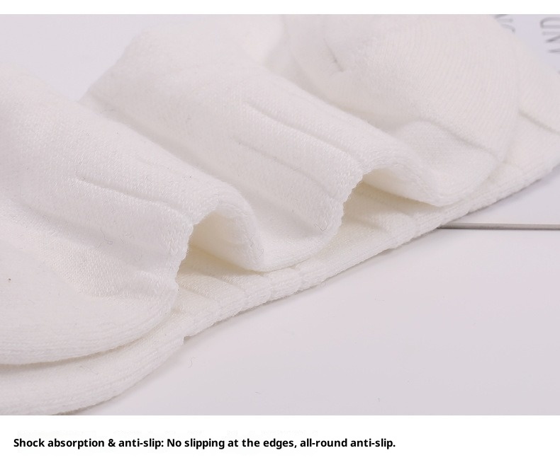 Chaussettes ActiveGo ActiveGo Outdoor Basketball, respirantes, épaisses, antidérapantes, mi-mollet, à semelle éponge, idéales pour le football, la randonnée et la course à pied._voghion.com